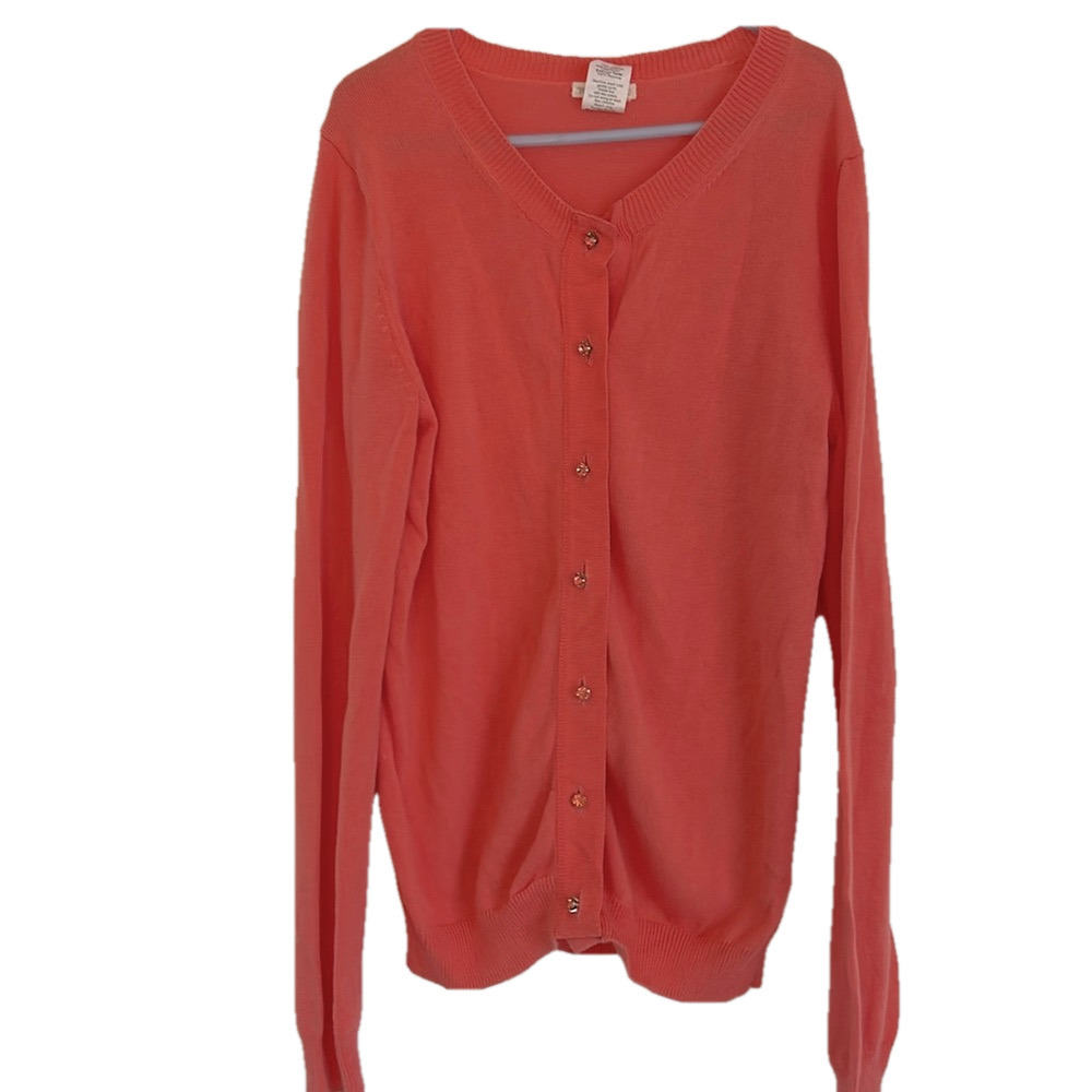 🌿Crewcuts by JCrew girls coral cardigan sweater, size 12🌿